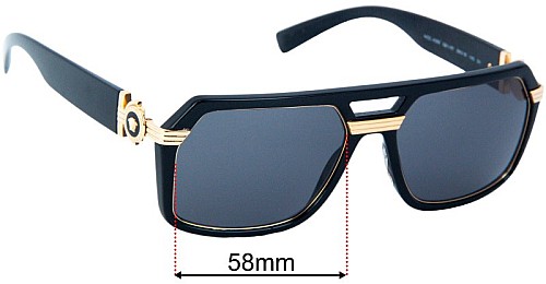 Versace MOD 4399 58mm Replacement Lenses